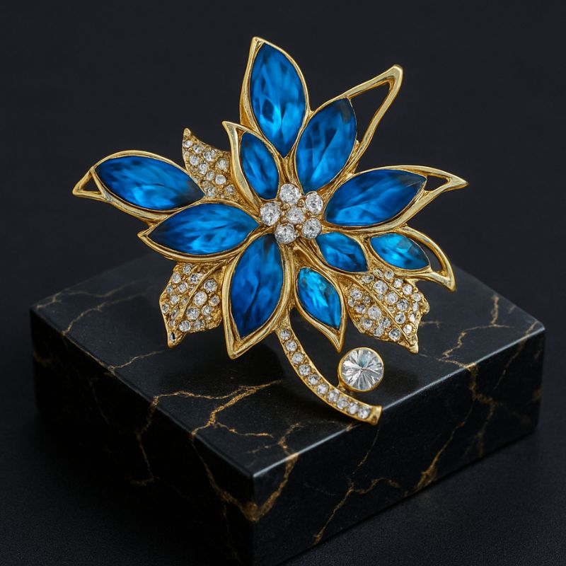 Broche Lys Céleste sur socle