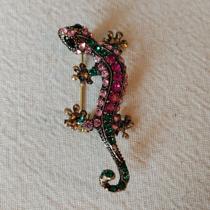 Broche Lézard d’Aurore avant