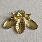 Broche Abeille Reine Dorée arrière 