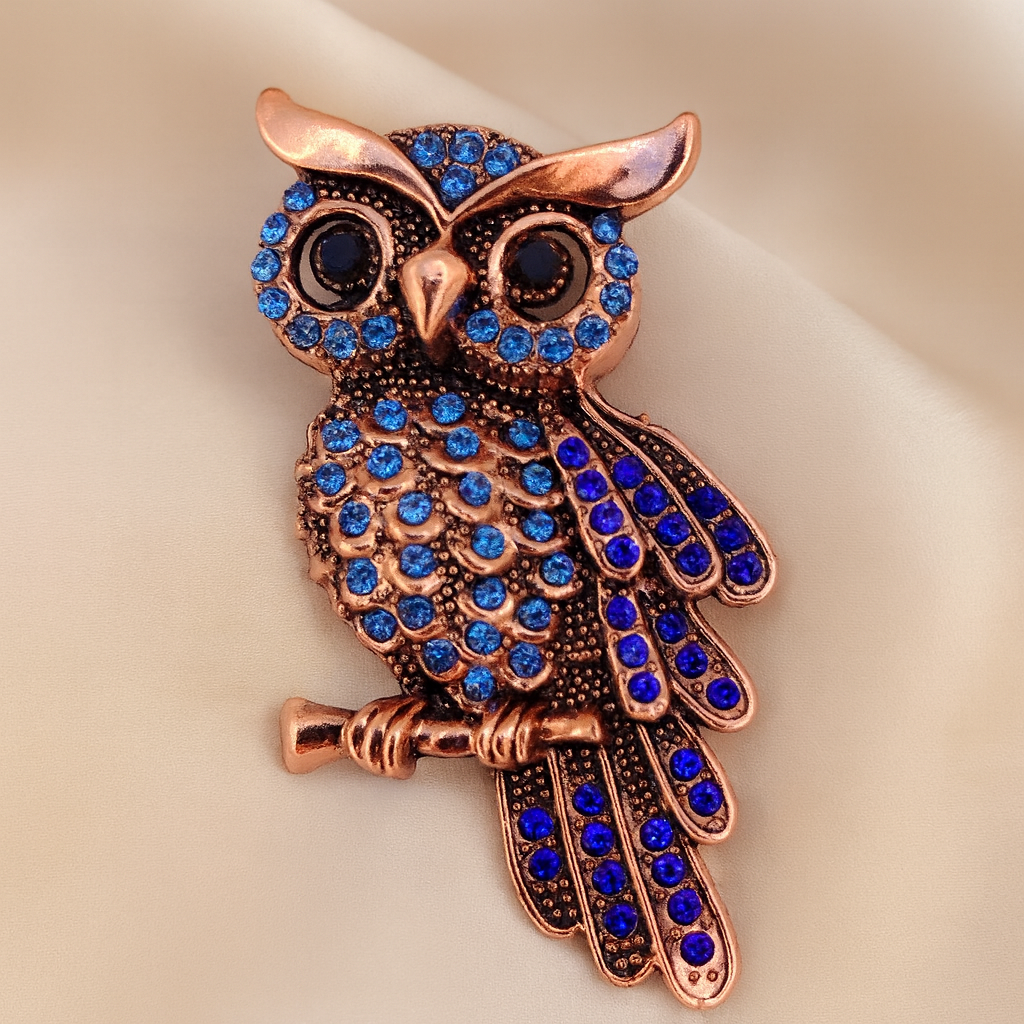 Broche Veilleur d'Aurore bleu